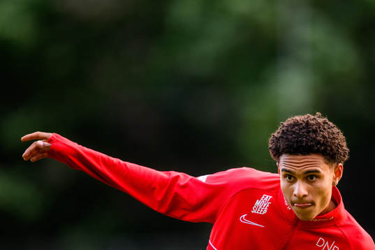 Antonio Nusa of the Norwegian under-21 national football