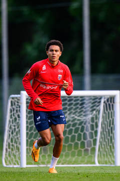 Antonio Nusa of the Norwegian under-21 national football