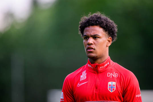 Oscar Bobb of the Norwegian under-21 national football team