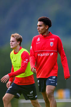 Antonio Nusa of the Norwegian under-21 national football