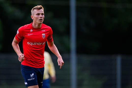 Johan Hove of the Norwegian under-21 national football team