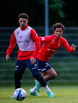 Oscar Bobb of the Norwegian under-21 national football team