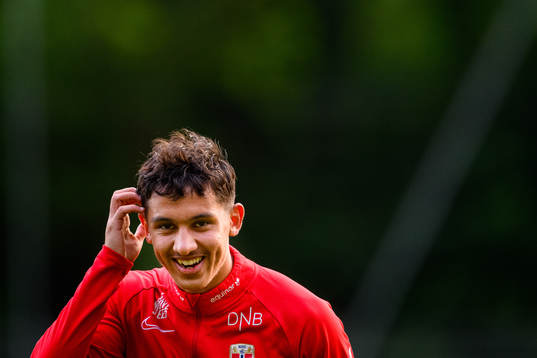 Osama Sahraoui of the Norwegian under-21 national football