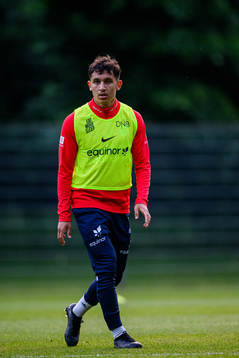Osama Sahraoui of the Norwegian under-21 national football