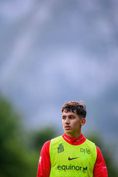 Osama Sahraoui of the Norwegian under-21 national football