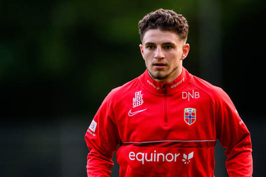 Christos Zafeiris of the Norwegian under-21 national