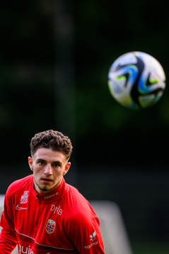 Christos Zafeiris of the Norwegian under-21 national