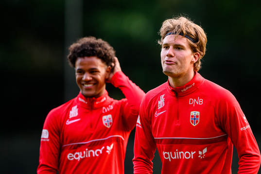 Leo Fuhr Hjelde of the Norwegian under-21 national football