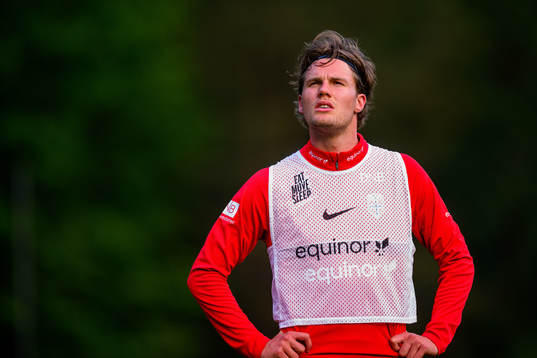 Leo Fuhr Hjelde of the Norwegian under-21 national football