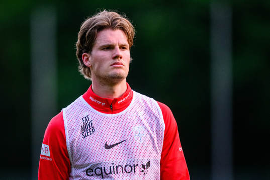 Leo Fuhr Hjelde of the Norwegian under-21 national football