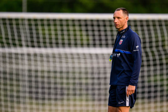 Assistant coach Terje Skjeldestad of the Norwegian under-21