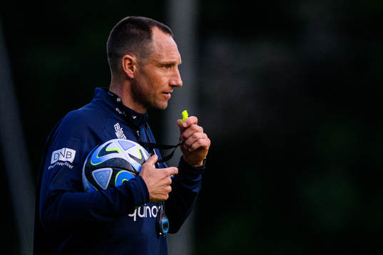 Assistant coach Terje Skjeldestad of the Norwegian under-21