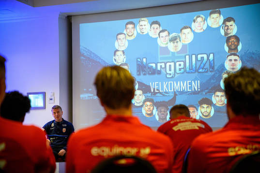 Players of the Norwegian under-21 national football team
