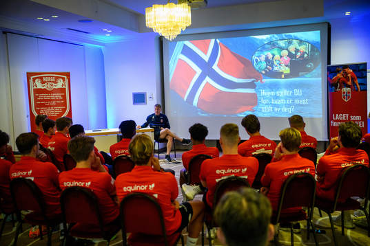 Players of the Norwegian under-21 national football team