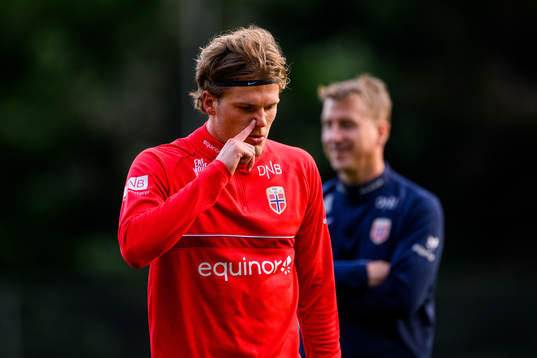 Leo Fuhr Hjelde of the Norwegian under-21 national football