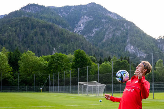Leo Fuhr Hjelde of the Norwegian under-21 national football