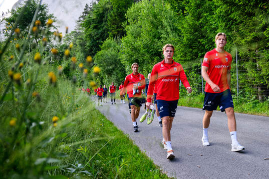 Tobias Christiansen and Jesper Daland of the Norwegian