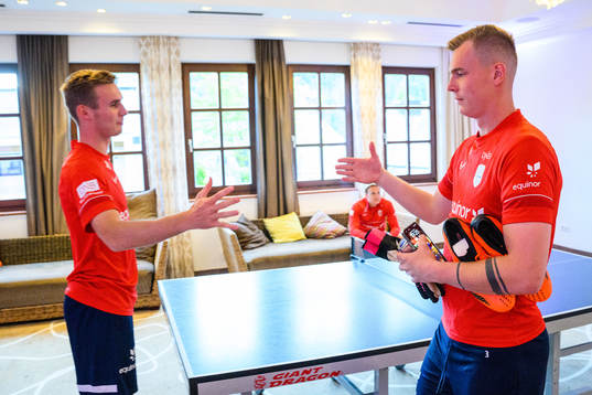 Goalkeeper Kristoffer Klaesson of the Norwegian under-21