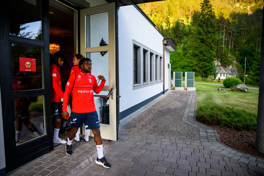 Warren Kamanzi of the Norwegian under-21 national football