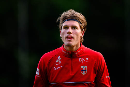 Leo Fuhr Hjelde of the Norwegian under-21 national football