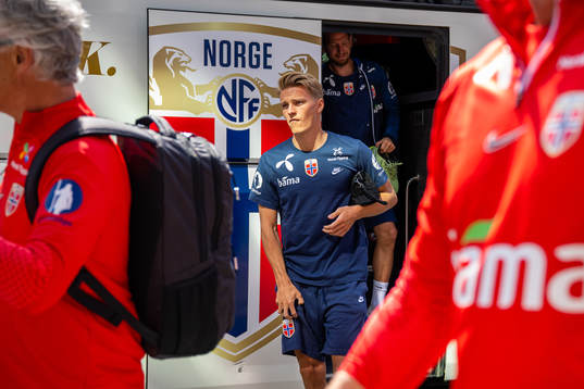 Bläddra bland fler bilder av Football, UEFA Euro Qualifier, Norway, training