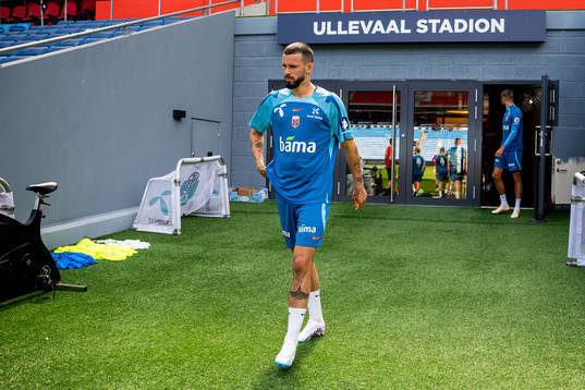Kristoffer Velde of the Norwegian national football team