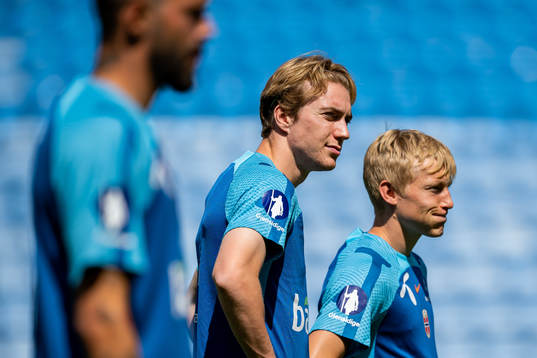 Kristian Thorstvedt and Birger Meling of the Norwegian