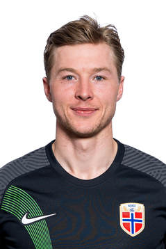 Goalkeeper Mathias Dyngeland of the Norwegian national