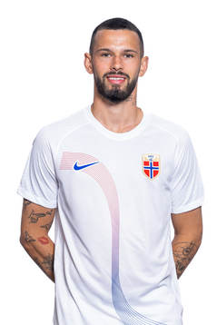 Kristoffer Velde of the Norwegian national football team