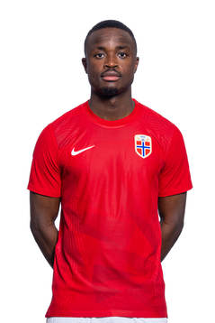 Brice Wembangomo of the Norwegian national football team
