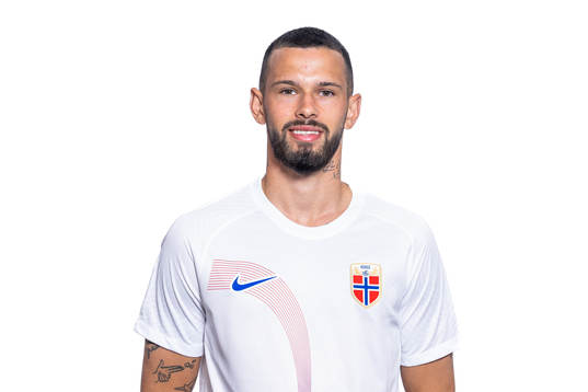 Kristoffer Velde of the Norwegian national football team