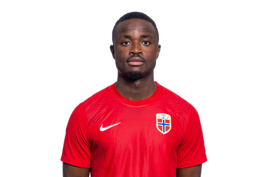 Brice Wembangomo of the Norwegian national football team