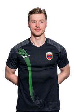 Goalkeeper Mathias Dyngeland of the Norwegian national