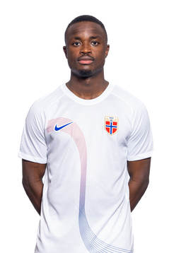 Brice Wembangomo of the Norwegian national football team