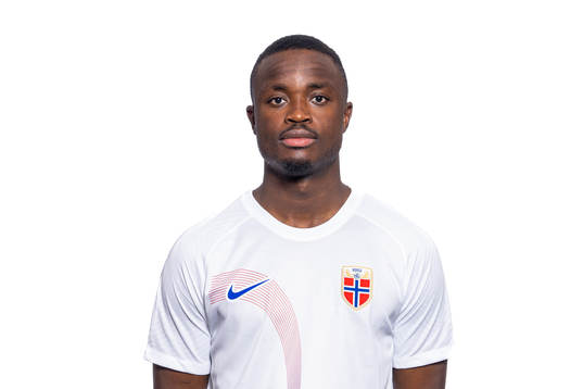 Brice Wembangomo of the Norwegian national football team