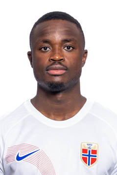 Brice Wembangomo of the Norwegian national football team