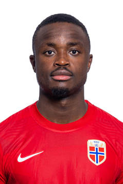 Brice Wembangomo of the Norwegian national football team