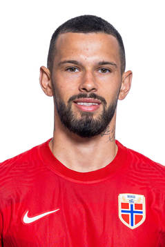 Kristoffer Velde of the Norwegian national football team