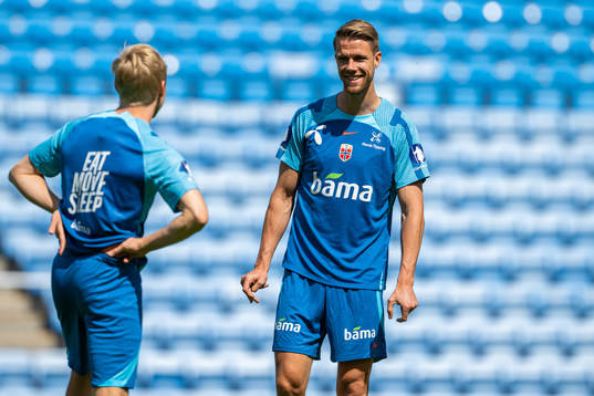 Kristoffer Ajer of the Norwegian national football team