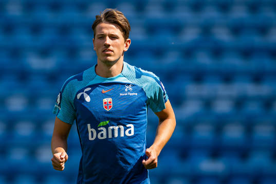 Sander Berge of the Norwegian national football team