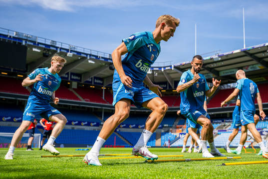 Mats Møller Dæhli, Martin Ødegaard and Kristoffer Velde