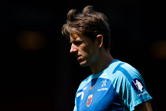 Sander Berge of the Norwegian national football team