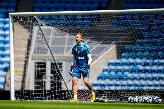 Goalkeeper Egil Selvik of the Norwegian national football