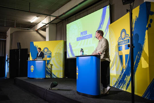 Peter Gerhardsson, head coach of the Swedish women's