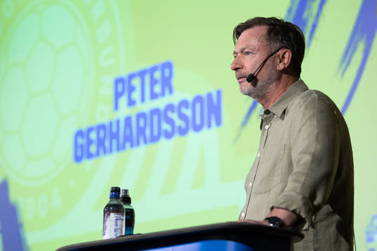 Peter Gerhardsson, head coach of the Swedish women's