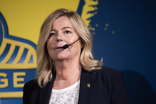 Marika Domanski Lyfors, team manager of the Swedish women's
