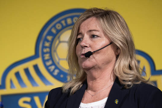 Marika Domanski Lyfors, team manager of the Swedish women's