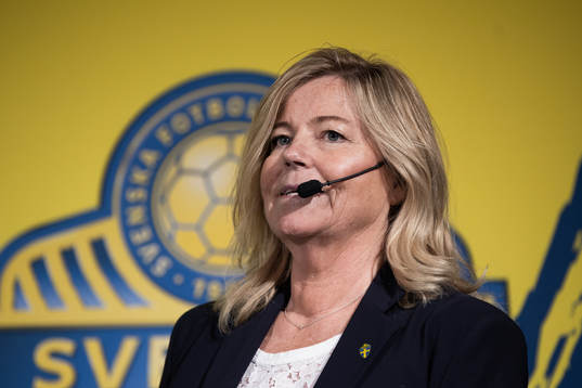 Marika Domanski Lyfors, team manager of the Swedish women's