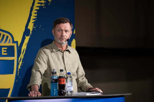 Peter Gerhardsson, head coach of the Swedish women's