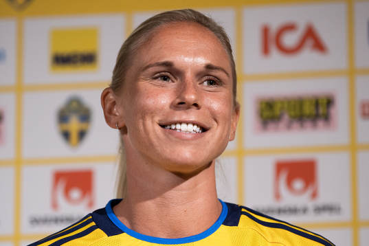 Jonna Andersson of the Swedish women's national football